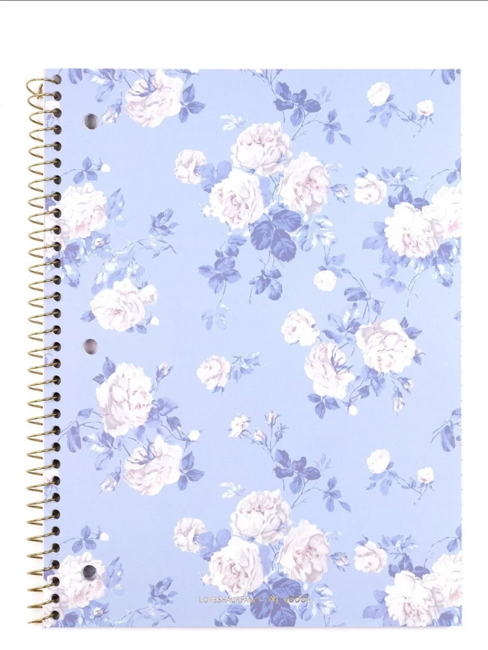 NWT LoveShackFancy x Yoobi Everblooming Rosettes 1 Subject Notebook